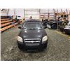 Image 7 : PARKSVILLE - 2009 CHEVROLET AVEO LS, BLACK, 176513 KMS, FRONT WHEEL DRIVE. - P349226