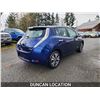 Image 9 : DUNCAN - 2016 NISSAN LEAF, BLUE, 137293 KMS, FRONT WHEEL DRIVE. - D305065
