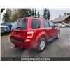 Image 9 : DUNCAN - 2008 FORD ESCAPE, RED, 294975 KMS, 4X4. - DA41178