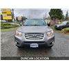 Image 3 : DUNCAN - 2011 HYUNDAI SANTA FE, GREY, 185178 KMS, FRONT WHEEL DRIVE. - J037197