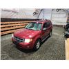 Image 4 : PARKSVILLE - 2008 FORD ESCAPE, RED, 300656 KMS, FRONT WHEEL DRIVE. - DB11634
