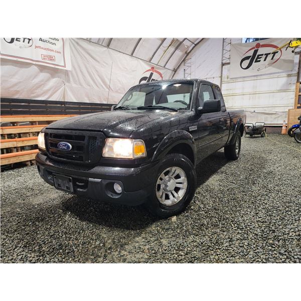 PARKSVILLE - 2011 FORD RANGER, BLACK, 127874 KMS, 4X4. - DA72798