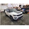 Image 10 : PARKSVILLE - 2018 JEEP COMPASS, WHITE, 182385 KMS, FOUR WHEEL DRIVE. - D410226