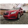 Image 2 : PARKSVILLE - 2014 CHEVY CRUZE, RED, 141616 KMS, FRONT WHEEL DRIVE. - D132380