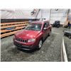 Image 4 : PARKSVILLE - 2012 JEEP COMPASS, RED, 184079 KMS, FOUR WHEEL DRIVE. - B525120