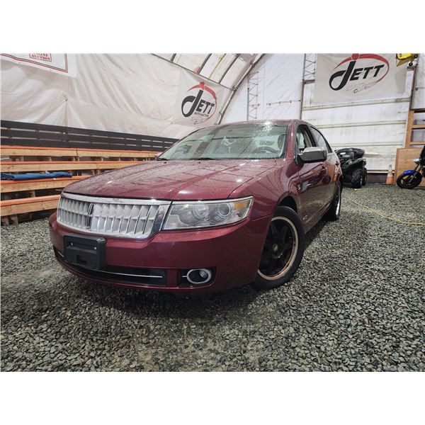 PARKSVILLE - 2007 LINCOLN MXZ, RED, 252234 KMS, FRONT WHEEL DRIVE. - B651144