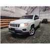 Image 1 : PARKSVILLE - 2012 JEEP COMPASS, WHITE, 173468 KMS, FOUR WHEEL DRIVE. - B614415