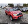 Image 6 : DUNCAN - 2012 TOYOTA TACOMA, RED, 334973 KMS, 4X4. - D012168