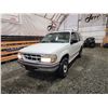 Image 3 : PARKSVILLE - 1995 FORD EXPLORER, WHITE, 115820 KMS, REAR WHEEL DRIVE. - BC03419