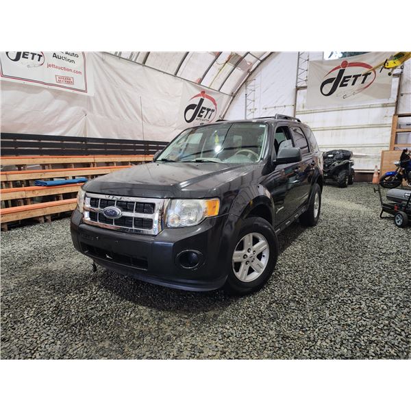 PARKSVILLE - 2011 FORD ESCAPE, BLACK, 169184 KMS, FRONT WHEEL DRIVE. - DA58255