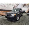 Image 1 : PARKSVILLE - 2011 FORD ESCAPE, BLACK, 169184 KMS, FRONT WHEEL DRIVE. - DA58255