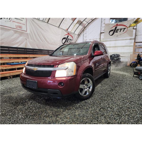 PARKSVILLE - 2009 CHEVY EQUINOX, RED, 258360 KMS, ALL WHEEL DRIVE. NO RESERVE. - P245761
