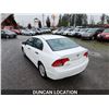 Image 14 : DUNCAN - 2008 HONDA CIVIC, WHITE, 194184 KMS, FRONT WHEEL DRIVE. - J118944