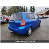 Image 9 : DUNCAN - 2008 HONDA FIT, BLUE, 249890 KMS, FRONT WHEEL DRIVE. - J803220