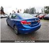 Image 13 : DUNCAN - 2013 HONDA CIVIC, BLUE, 361607 KMS, FRONT WHEEL DRIVE. - D003302