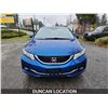 Image 3 : DUNCAN - 2013 HONDA CIVIC, BLUE, 361607 KMS, FRONT WHEEL DRIVE. - D003302