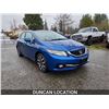 Image 5 : DUNCAN - 2013 HONDA CIVIC, BLUE, 361607 KMS, FRONT WHEEL DRIVE. - D003302
