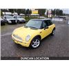 Image 2 : DUNCAN - 2003 MINI COOPER, YELLOW, 177280 KMS, FRONT WHEEL DRIVE. - DE15068
