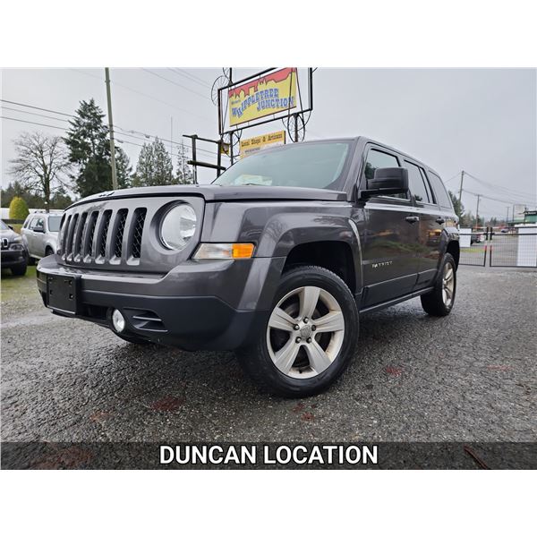 DUNCAN - 2014 JEEP PATRIOT, GREY, 250055 KMS, 4X4. - D855715