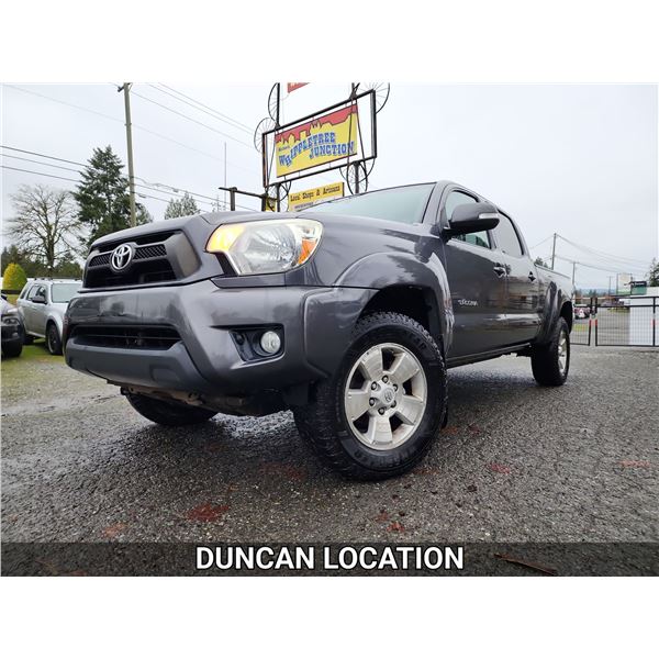 DUNCAN - 2013 TOYOTA TACOMA, GREY, 242968 KMS, 4X4. - P017933