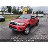 Image 2 : DUNCAN - 2012 TOYOTA TACOMA, RED, 334973 KMS, 4X4. - D012168