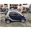 Image 13 : PARKSVILLE - 2005 SMART FORTWO, BLUE, 138508 KMS, REAR WHEEL DRIVE. - B207123