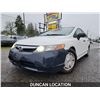 Image 1 : DUNCAN - 2008 HONDA CIVIC, WHITE, 194184 KMS, FRONT WHEEL DRIVE. - J118944