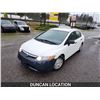 Image 2 : DUNCAN - 2008 HONDA CIVIC, WHITE, 194184 KMS, FRONT WHEEL DRIVE. - J118944