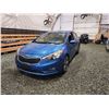 Image 3 : PARKSVILLE - 2014 KIA FORTE, BLUE, 144307 KMS, FRONT WHEEL DRIVE. - D246056