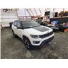 Image 10 : PARKSVILLE - 2018 JEEP COMPASS, WHITE, 182385 KMS, FOUR WHEEL DRIVE. - D410226