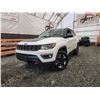 Image 1 : PARKSVILLE - 2018 JEEP COMPASS, WHITE, 182385 KMS, FOUR WHEEL DRIVE. - D410226