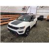 Image 4 : PARKSVILLE - 2018 JEEP COMPASS, WHITE, 182385 KMS, FOUR WHEEL DRIVE. - D410226