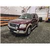 Image 3 : PARKSVILLE - 2008 FORD EXPLORER, RED, 255320 KMS, FOUR WHEEL DRIVE. - JA99199