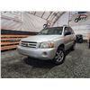 Image 1 : PARKSVILLE - 2007 TOYOTA HIGHLANDER, GREY, 188715 MILES, FOUR WHEEL DRIVE. - D192509