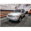 Image 3 : PARKSVILLE - 2007 TOYOTA HIGHLANDER, GREY, 188715 MILES, FOUR WHEEL DRIVE. - D192509