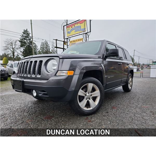 DUNCAN - 2014 JEEP PATRIOT, GREY, 250055 KMS, 4X4. - D855715
