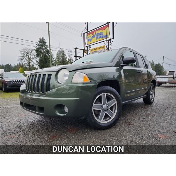 DUNCAN - 2009 JEEP COMPASS, GREEN, 180358 KMS, 4X4. - D177666