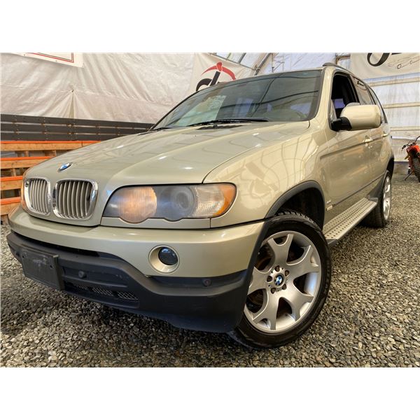 PARKSVILLE- 2001 BMW X5 161377KMS BROWN ALL WHEEL DRIVE. NO RESERVE. - JH18604