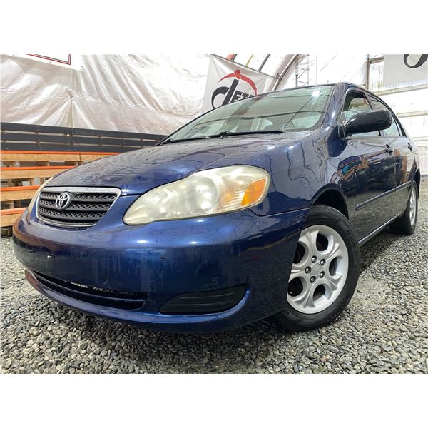 PARKSVILLE- 2006 TOYOTA COROLLA 299,999 KMS BLUE FRONT WHEEL DRIVE - B640130