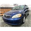 Image 3 : PARKSVILLE- 2006 TOYOTA COROLLA 299,999 KMS BLUE FRONT WHEEL DRIVE - B640130