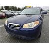 Image 3 : DUNCAN -- 2010 HYUNDAI ELANTRA, BLUE, 160195 KMS, FRONT WHEEL DRIVE - J027025