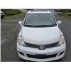 Image 6 : DUNCAN -- 2009 NISSAN VERSA S, "NO RESERVE" WHITE, 100956 KM- D377454