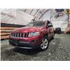 Image 1 : PARKSVILLE - 2012 JEEP COMPASS, RED, 184079 KMS, FOUR WHEEL DRIVE. NO RESERVE. - B525120