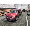 Image 4 : PARKSVILLE - 2012 JEEP COMPASS, RED, 184079 KMS, FOUR WHEEL DRIVE. NO RESERVE. - B525120