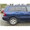 Image 16 : DUNCAN -- 2001 TOYOTA HIGHLANDER, BLUE, 188522 KM