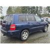 Image 18 : DUNCAN -- 2001 TOYOTA HIGHLANDER, BLUE, 188522 KM