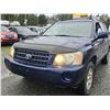 Image 4 : DUNCAN -- 2001 TOYOTA HIGHLANDER, BLUE, 188522 KM
