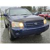 Image 8 : DUNCAN -- 2001 TOYOTA HIGHLANDER, BLUE, 188522 KM