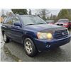 Image 9 : DUNCAN -- 2001 TOYOTA HIGHLANDER, BLUE, 188522 KM
