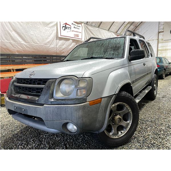 PARKSVILLE - 2003 NISSAN XTERRA SE 223794KMS FOUR WHEEL DRIVE - B631802